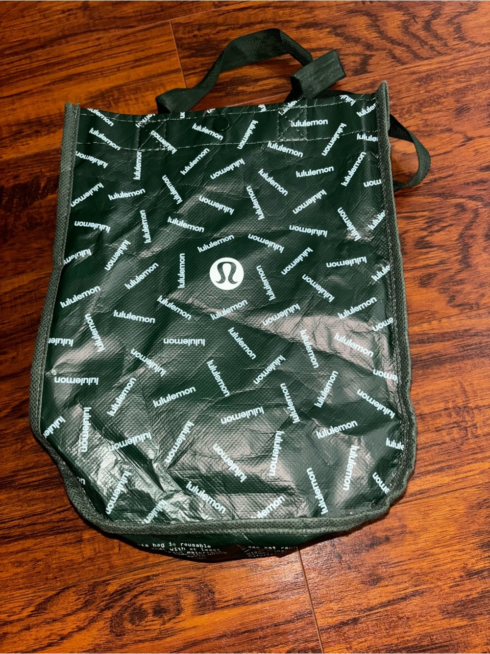 Lululemon Tote Bag Reusable Logo Purse Hunter Forest Green Handbag